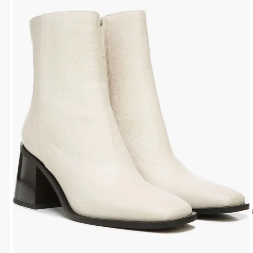 Sam Edelman Cream Heeled Boots